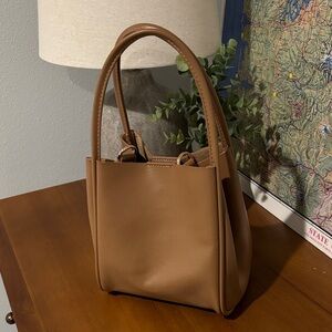 Classic Tan Leather Tote Bag - Anthropologie